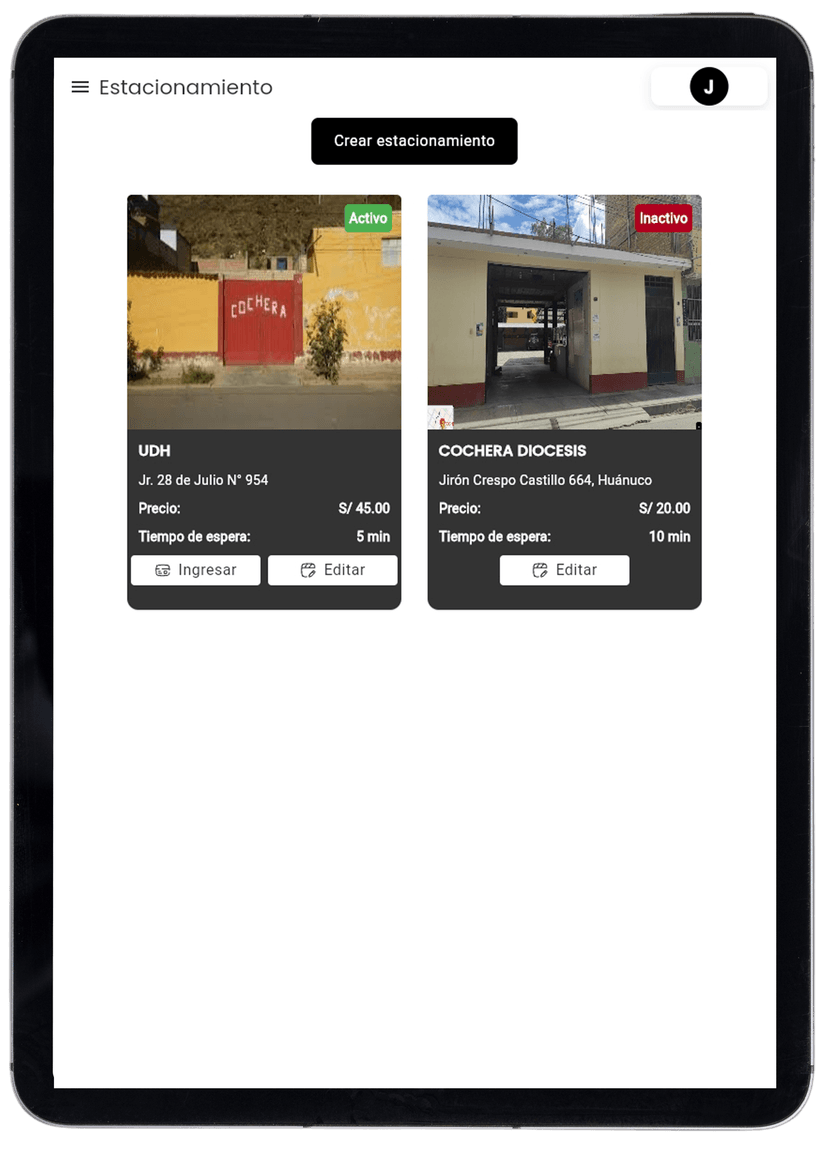 Administración multi-cochera