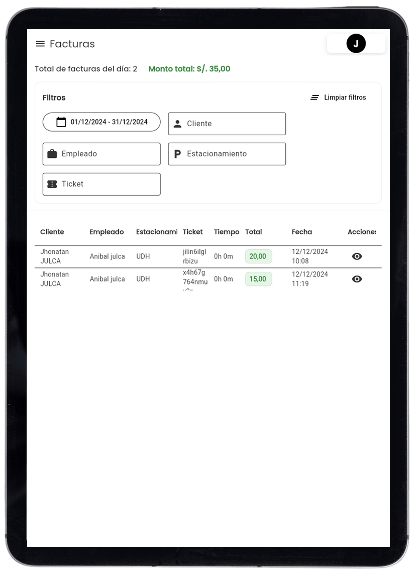Reportes financieros detallados